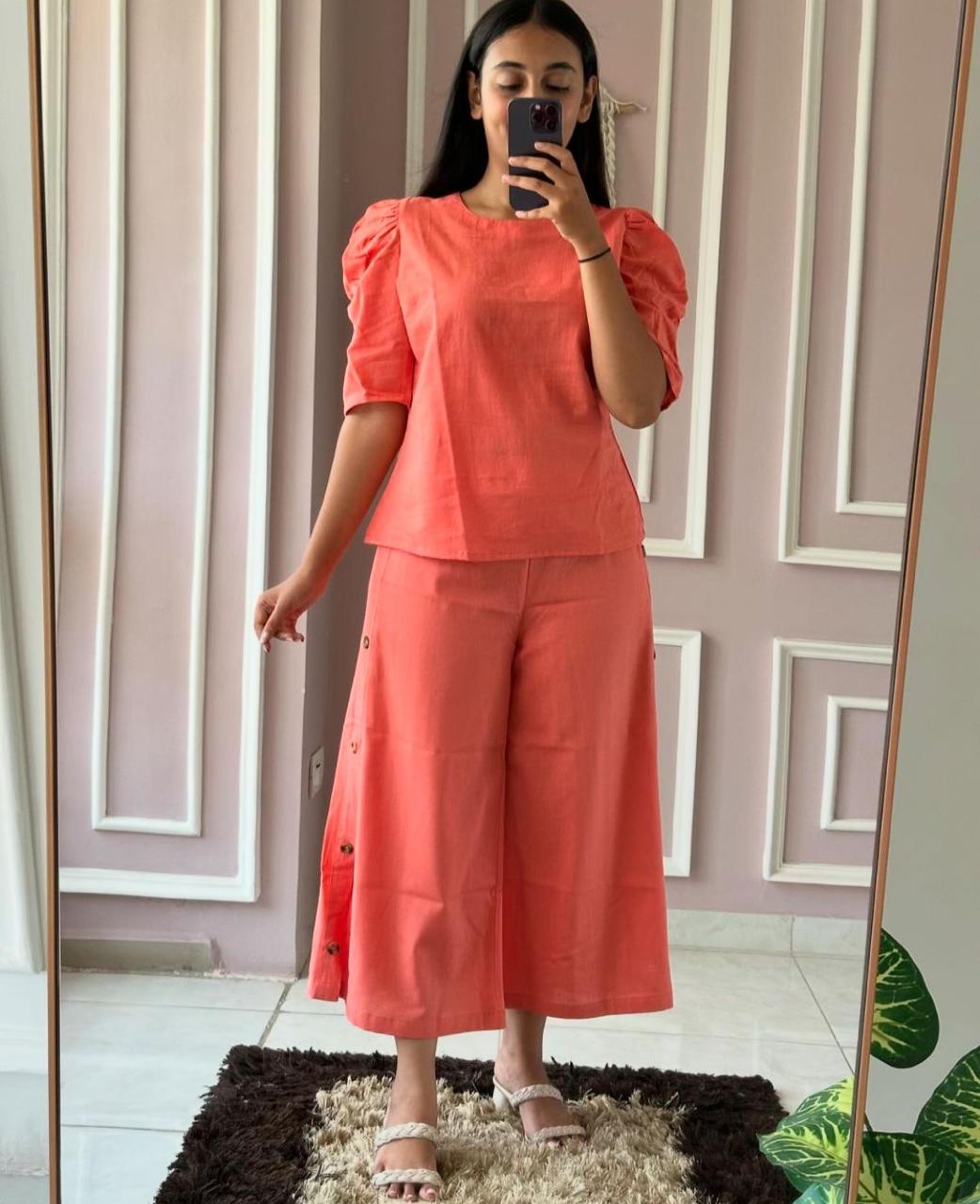 Stylish Chic Embroidered Co-ord Set