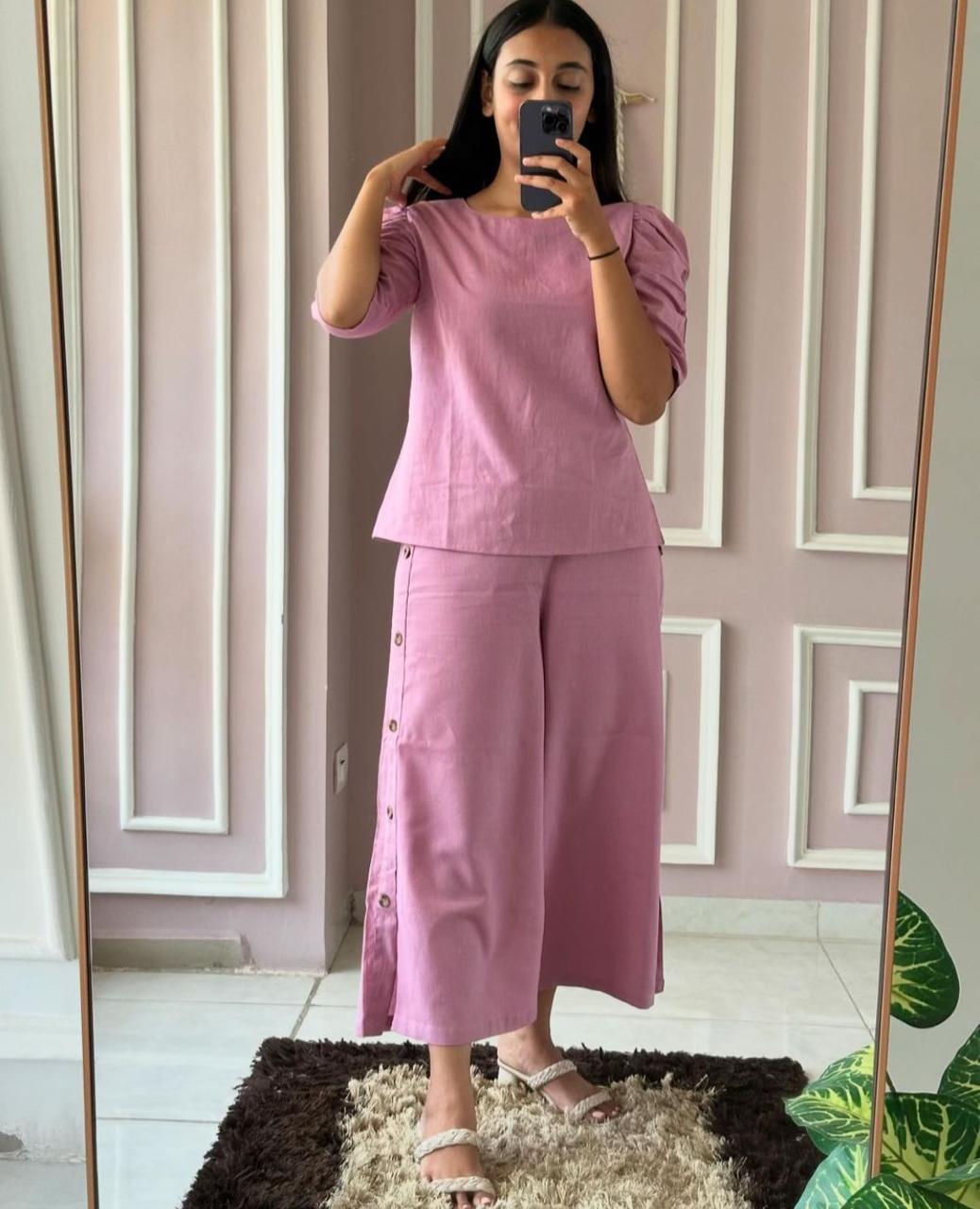 Stylish Chic Embroidered Co-ord Set