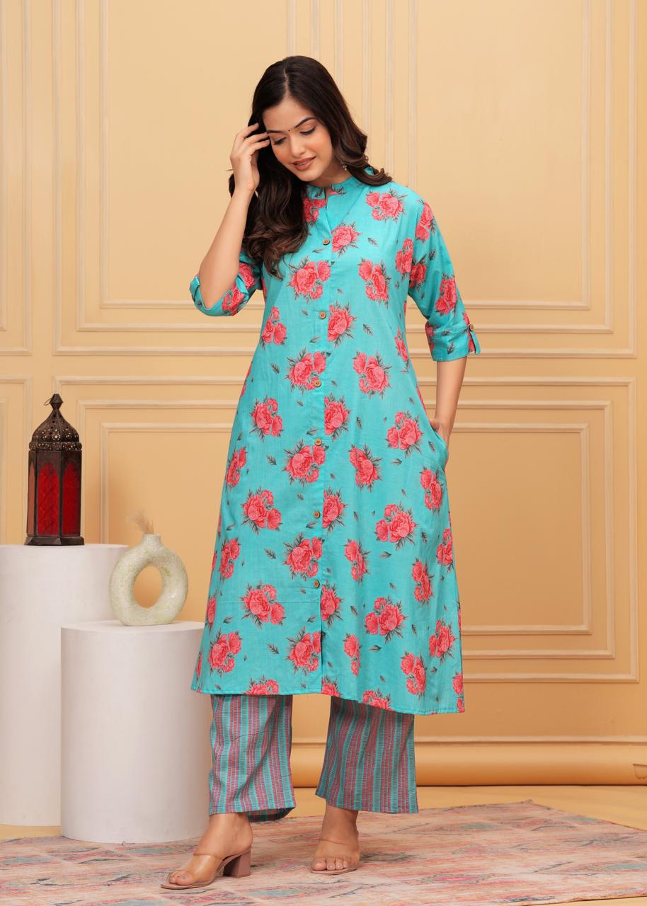 Premium Floral Printed Co-ord Set