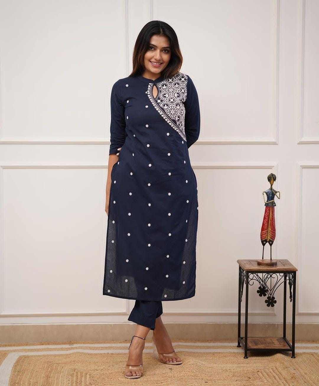 Beautiful Long Embroidered Co-ord Set