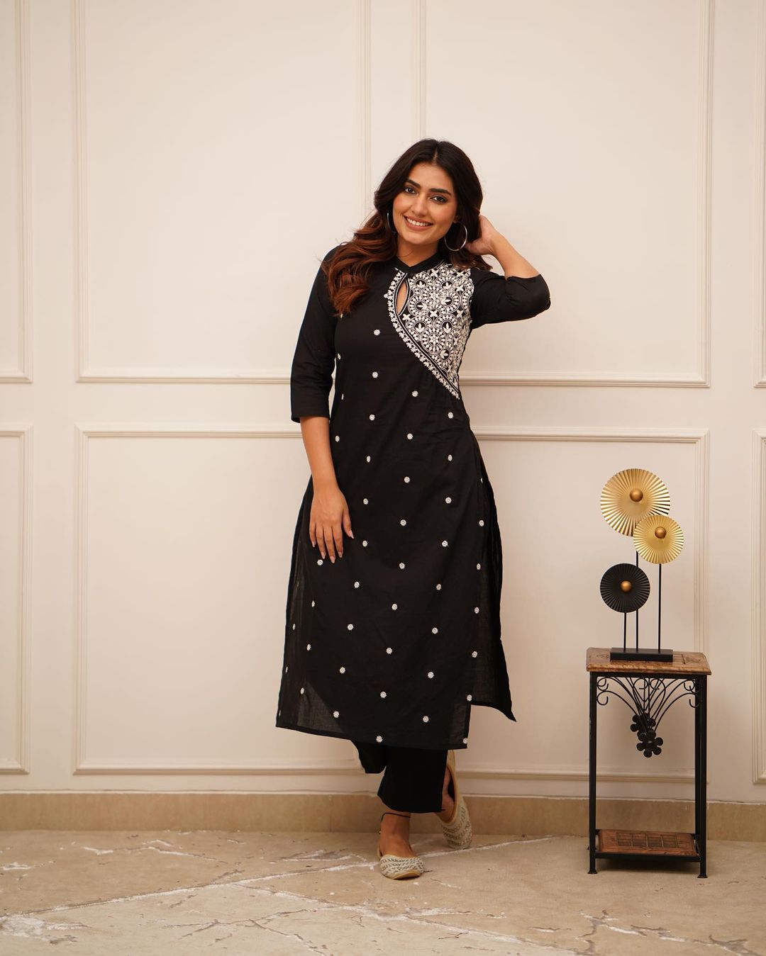 Beautiful Long Embroidered Co-ord Set