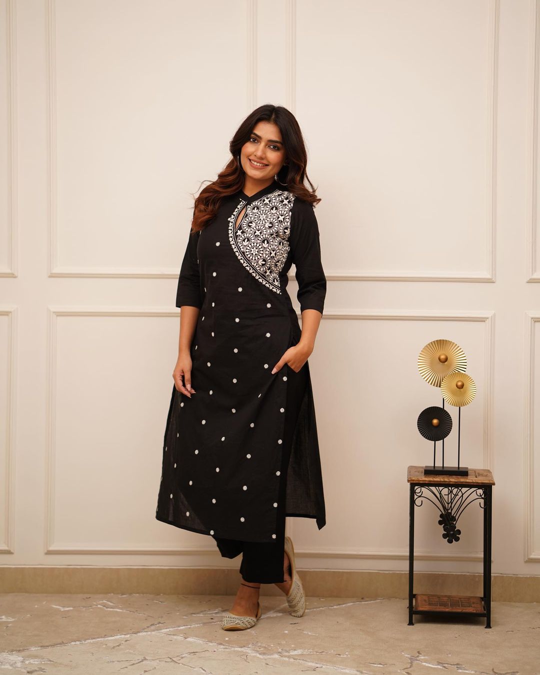 Beautiful Long Embroidered Co-ord Set