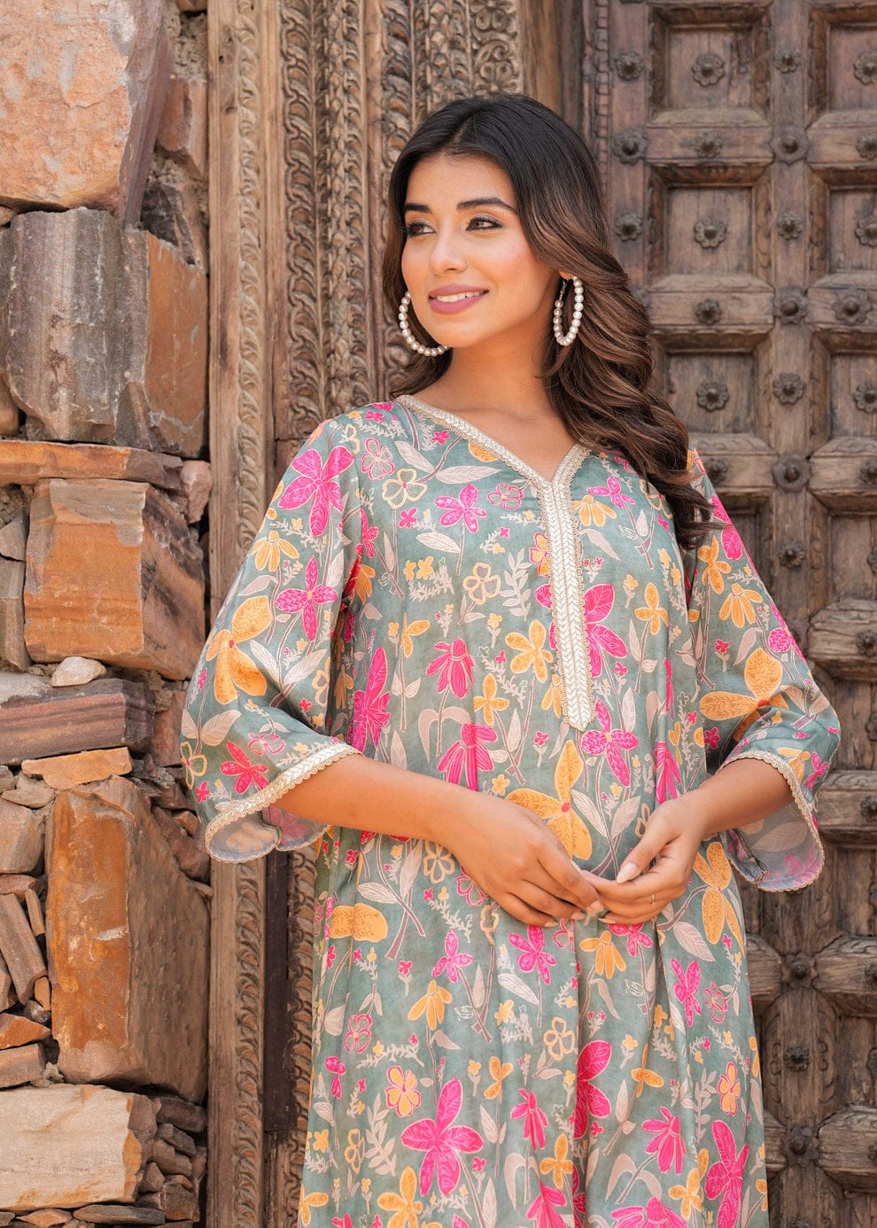 Premium Floral Designer Co-ord Set