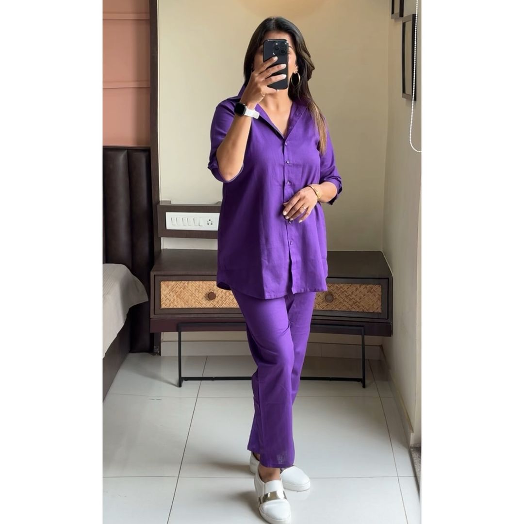 Premium Classy Solid Co-ord Set