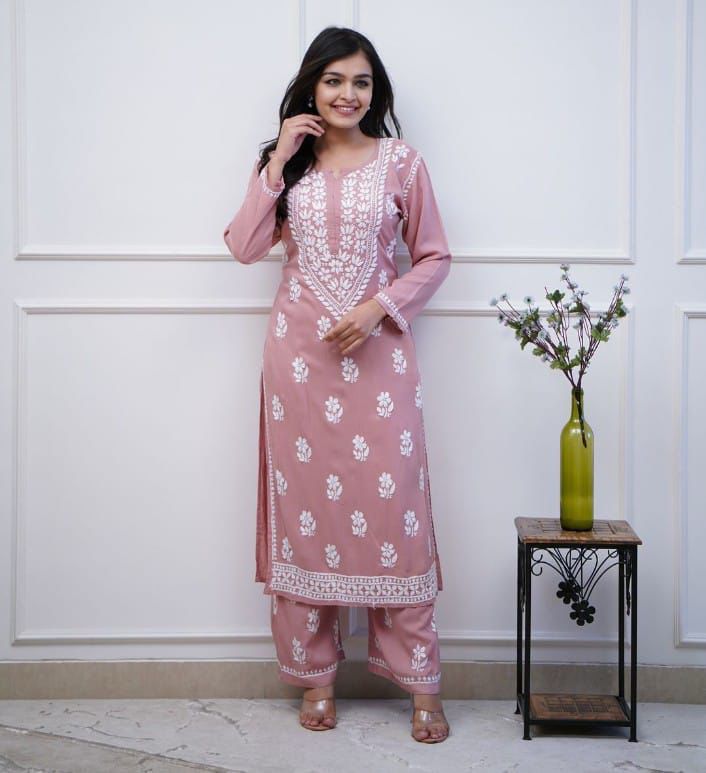 Beautiful Classy Embroidered Co-ord Set