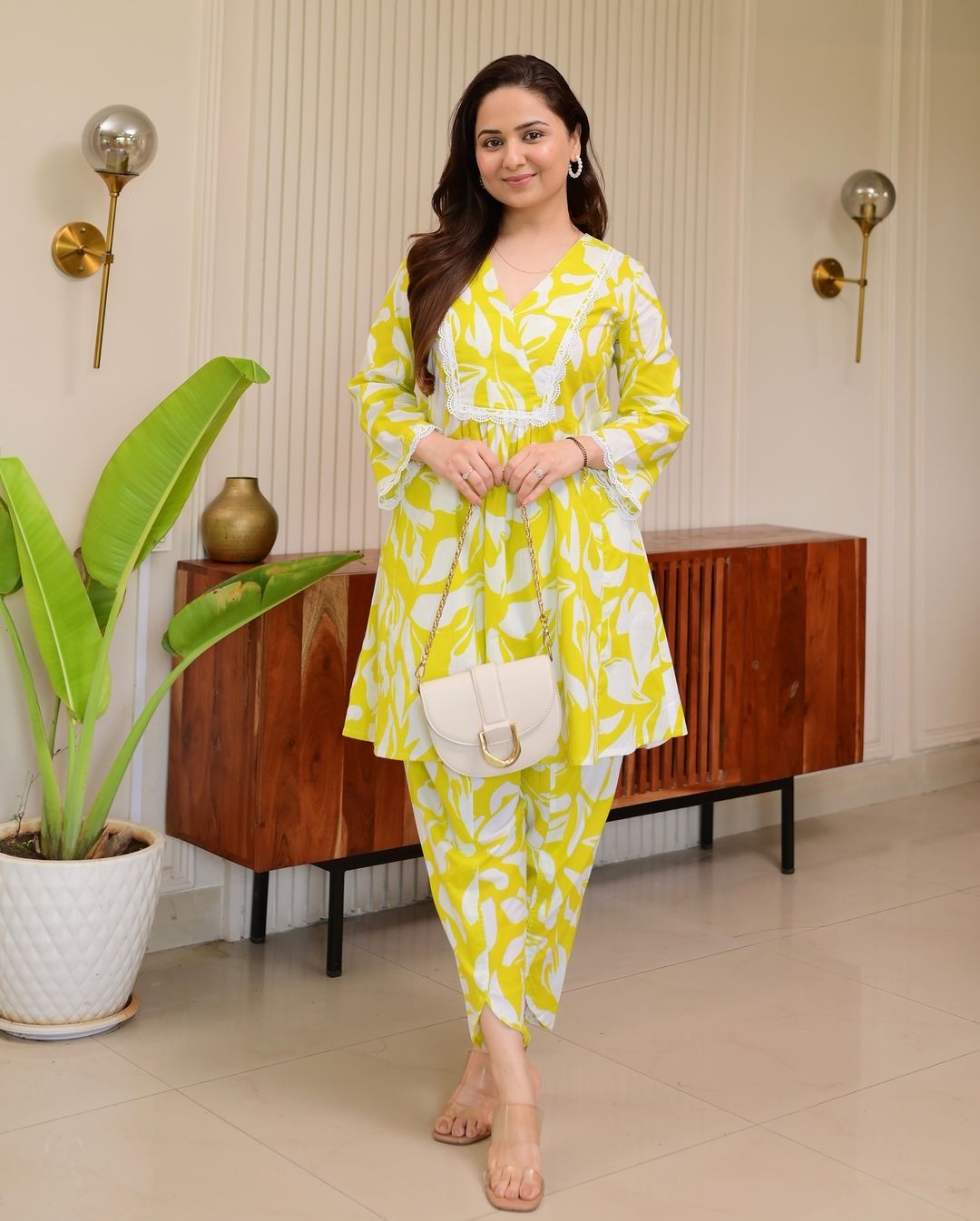 Designer Floral Embroidered Co-ord Set