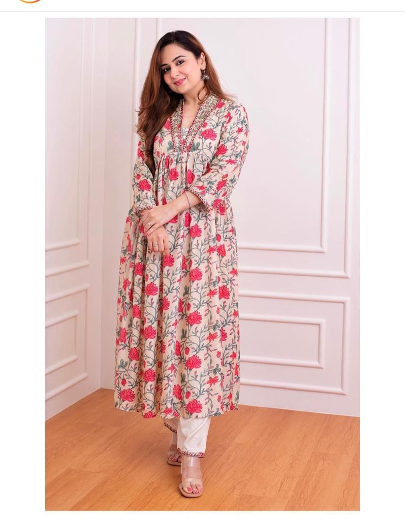 Elegant Aliya Cut Printed Co-ord Set