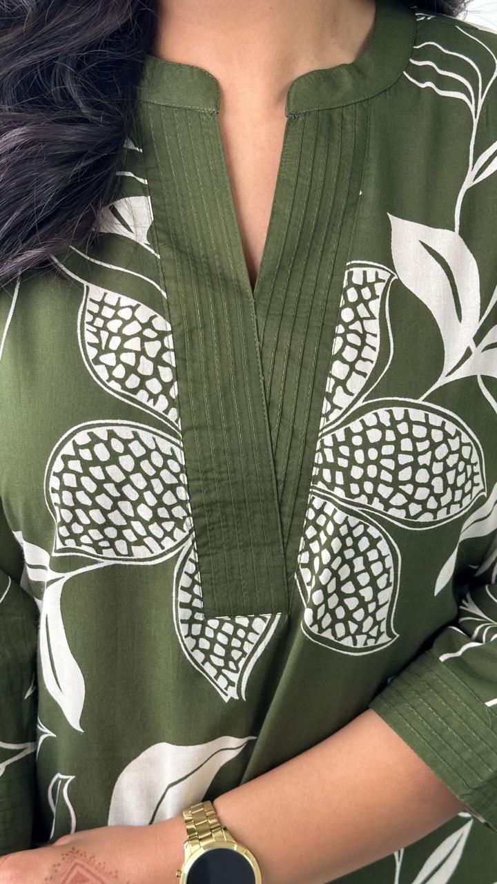 Elegant Floral Printed Co-ord Set