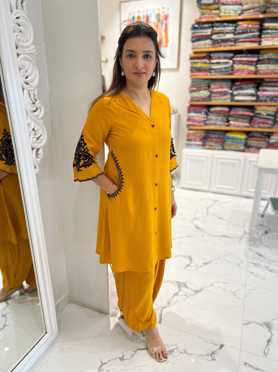 Elegant Heavy Embroidered Co-ord Set