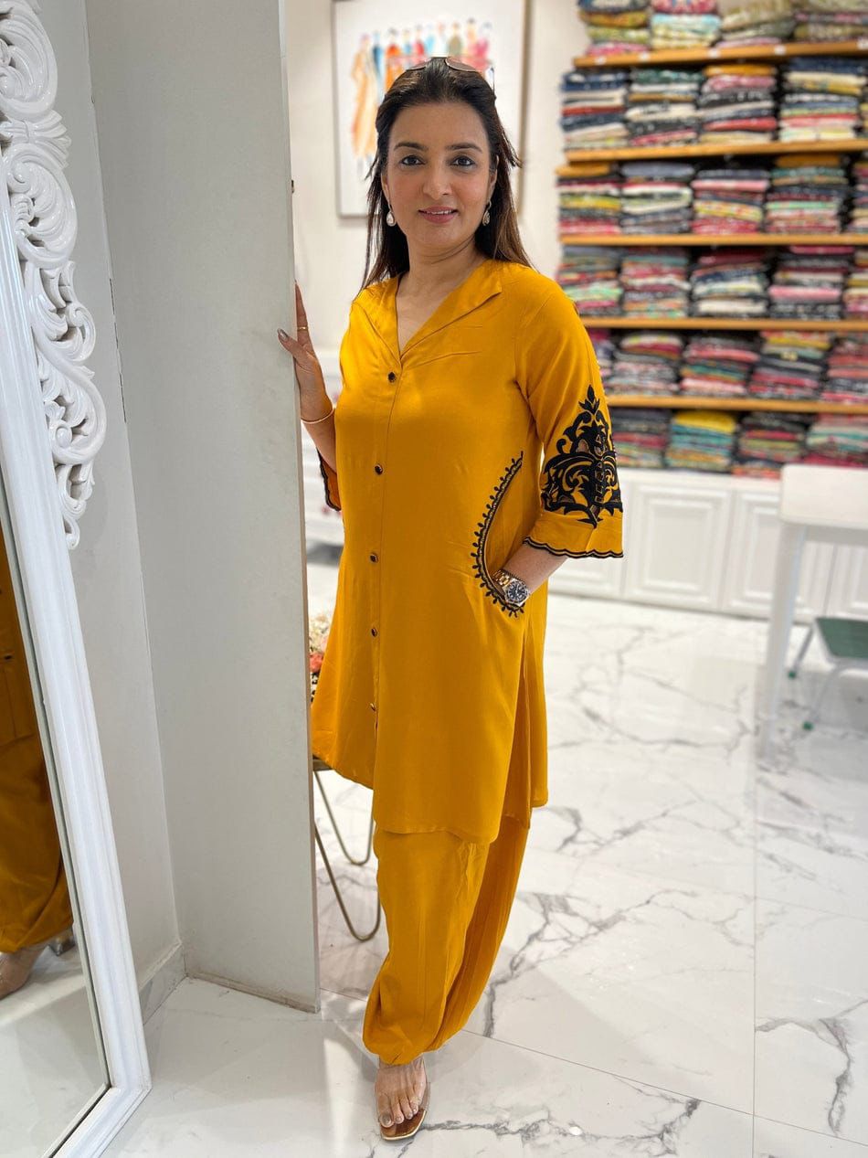 Elegant Heavy Embroidered Co-ord Set