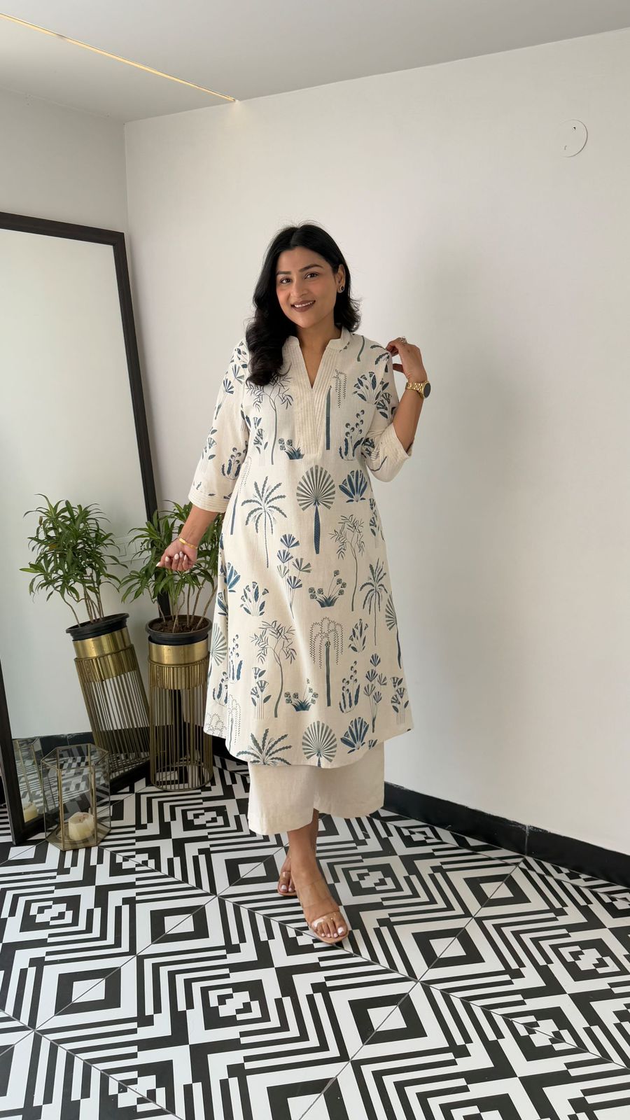 Elegant Classy Printed Co-ord Set