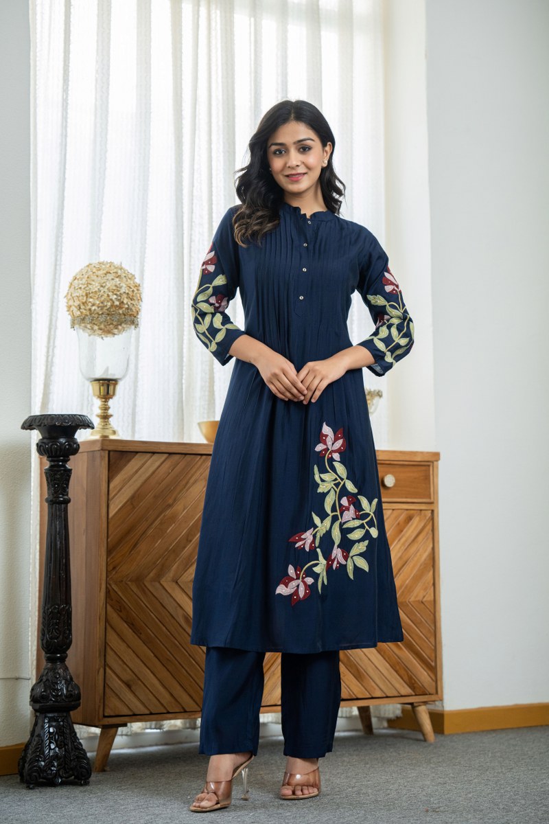 Elegant Heavy Embroidered Co-ord Set