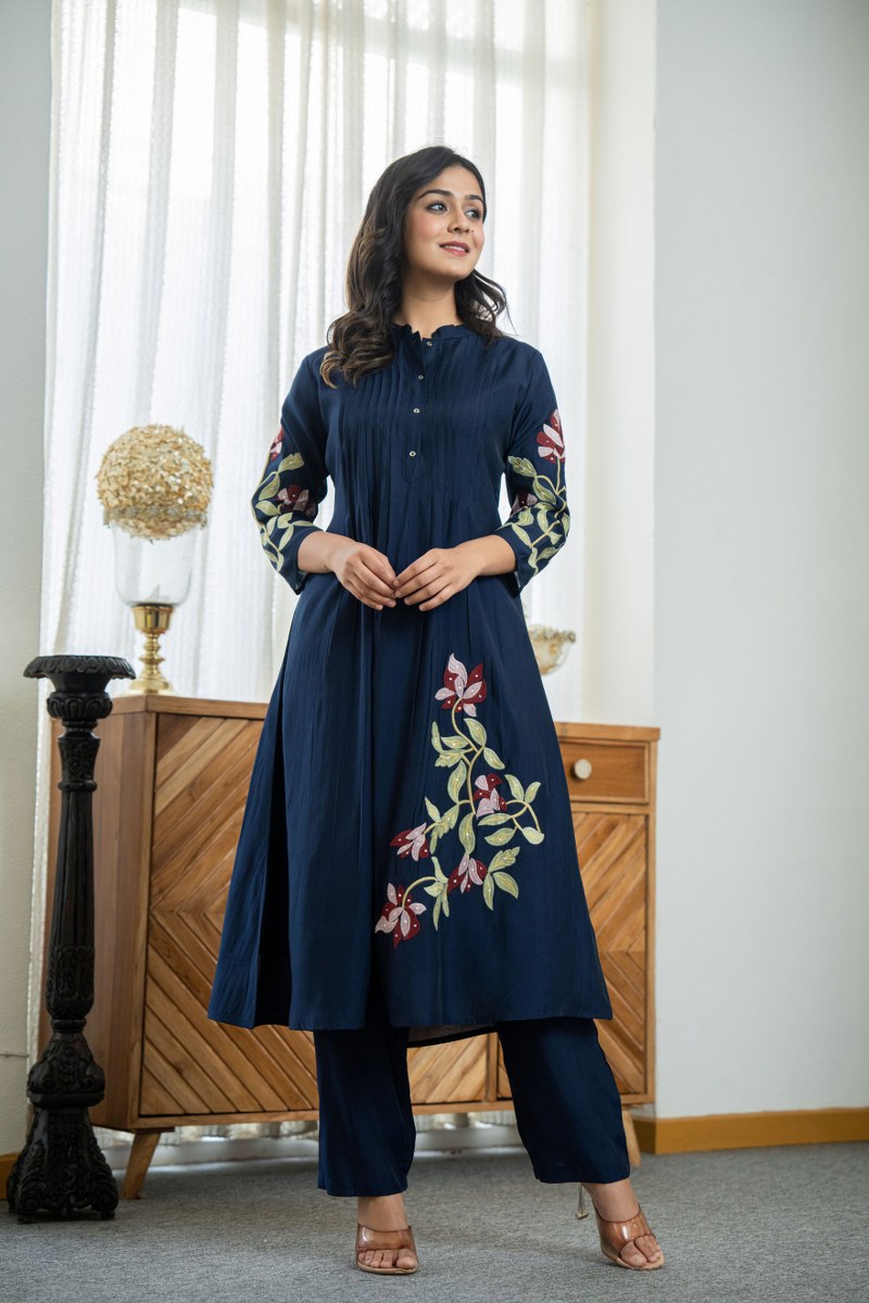 Elegant Heavy Embroidered Co-ord Set