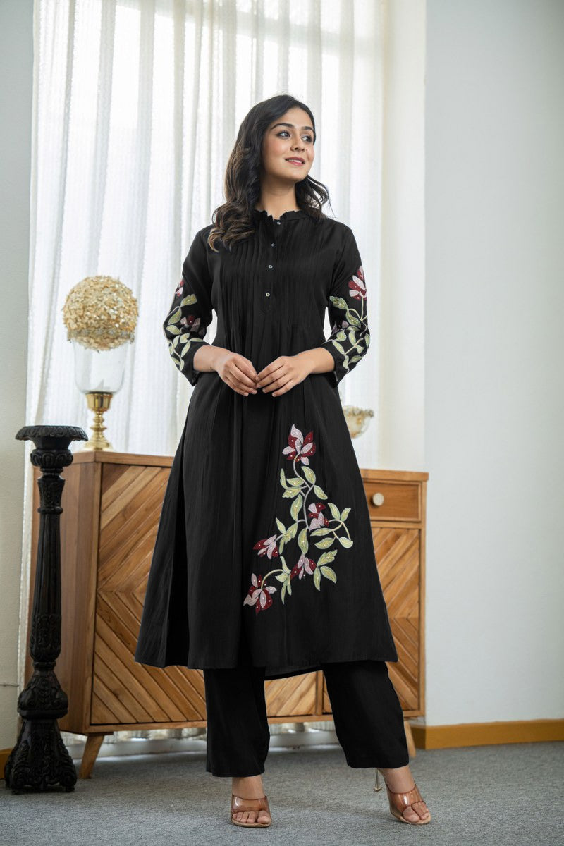 Elegant Heavy Embroidered Co-ord Set