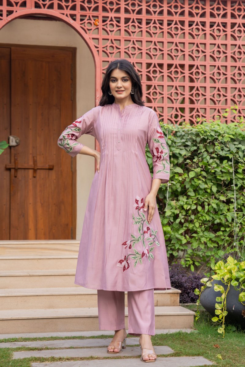 Elegant Heavy Embroidered Co-ord Set