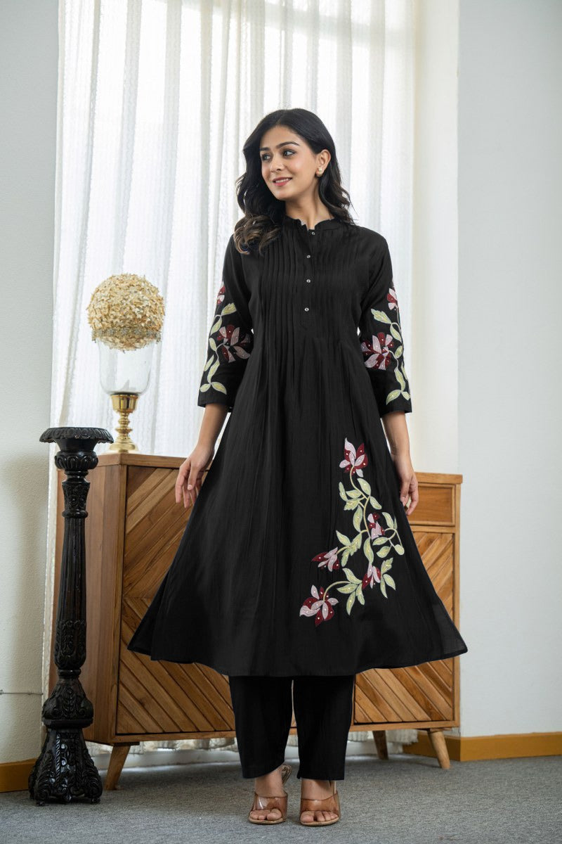 Elegant Heavy Embroidered Co-ord Set