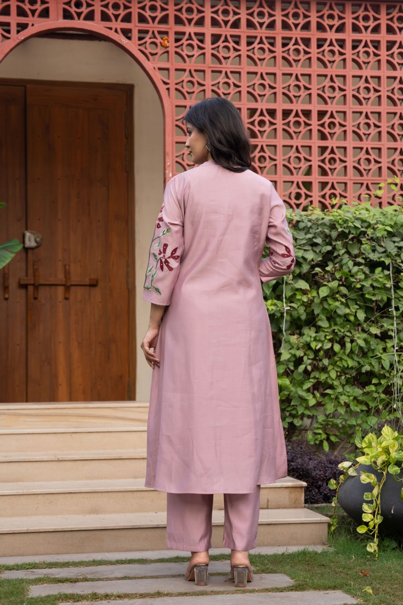 Elegant Heavy Embroidered Co-ord Set