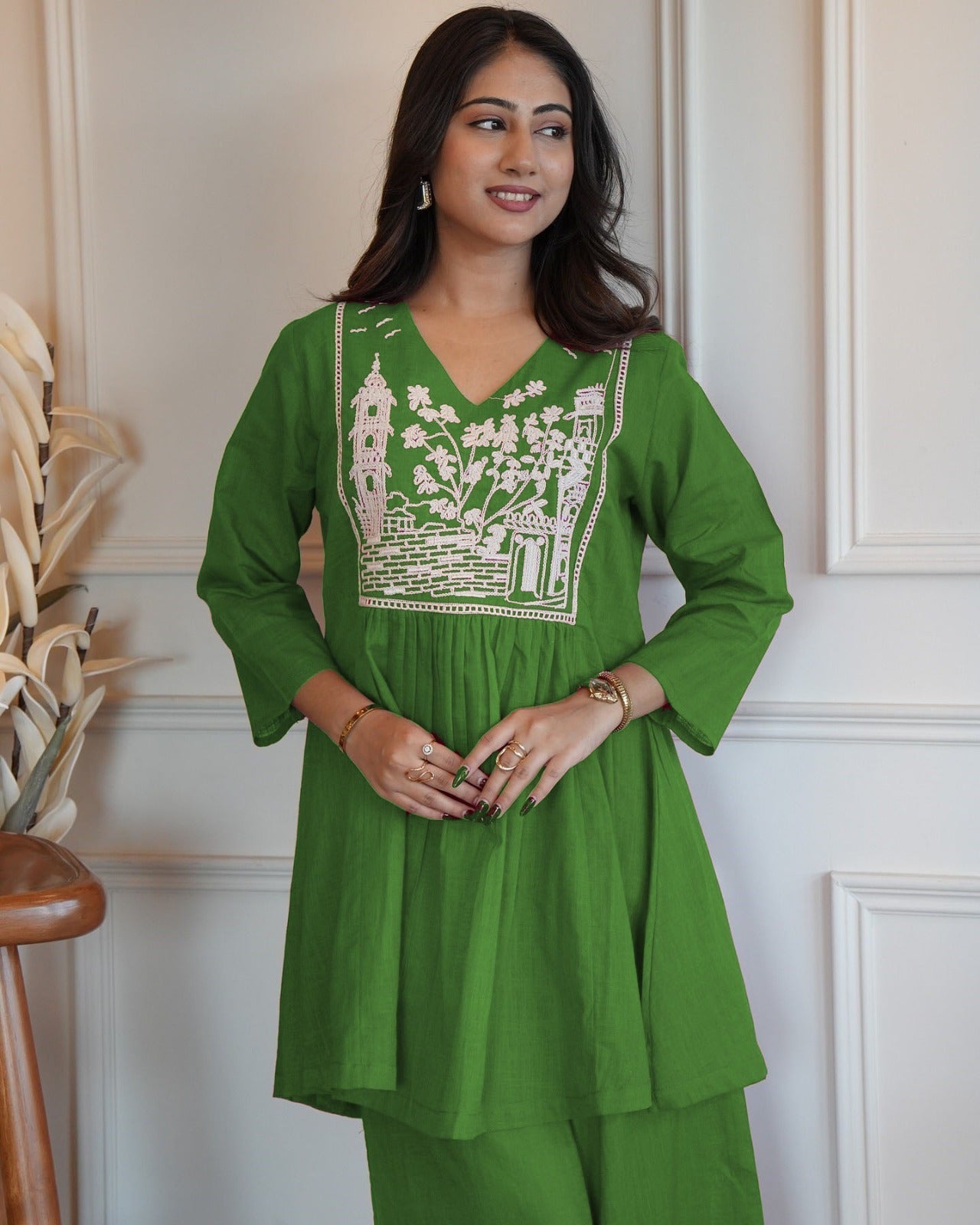 Trendy Designer Embroidered Co-ord Set
