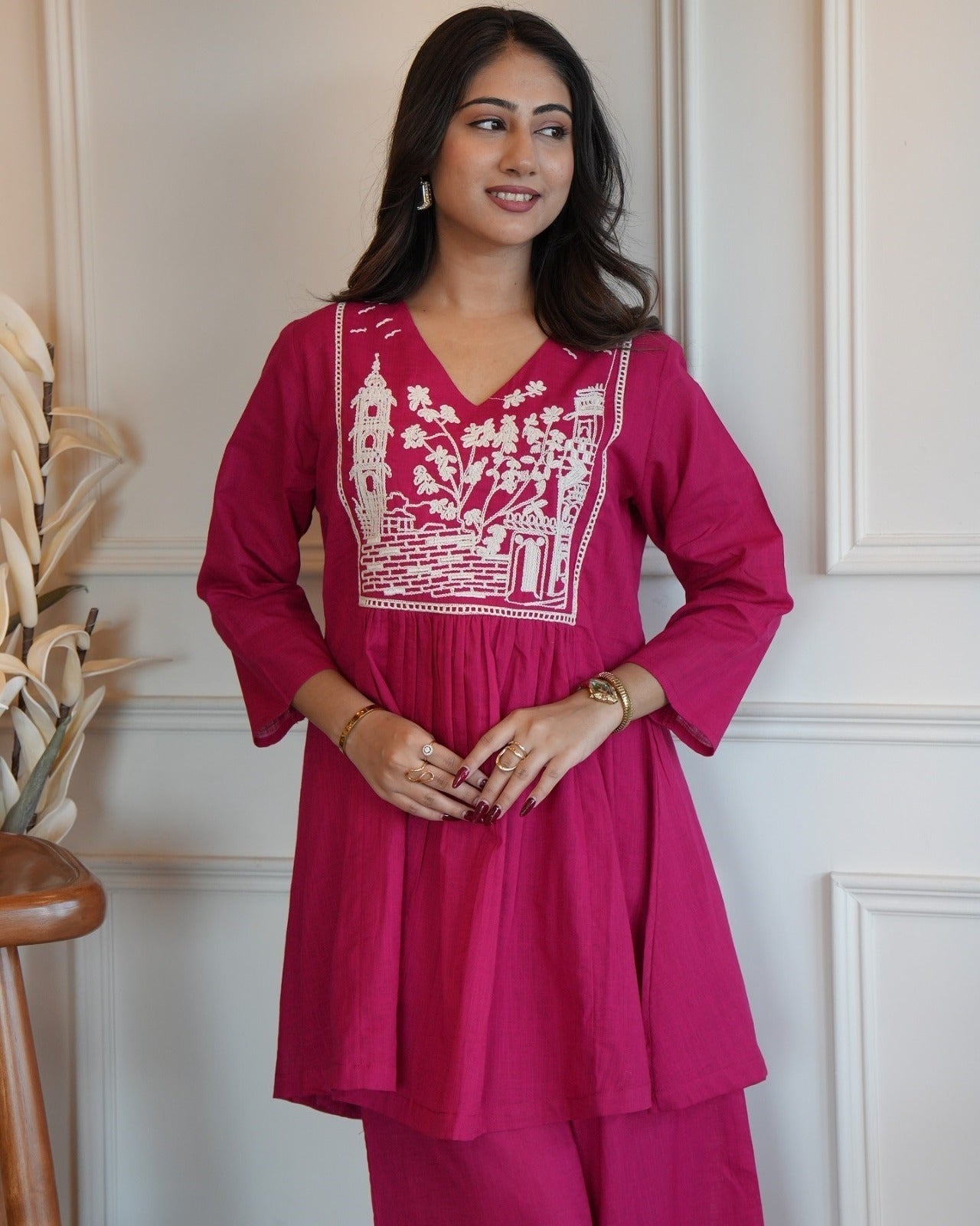 Trendy Designer Embroidered Co-ord Set