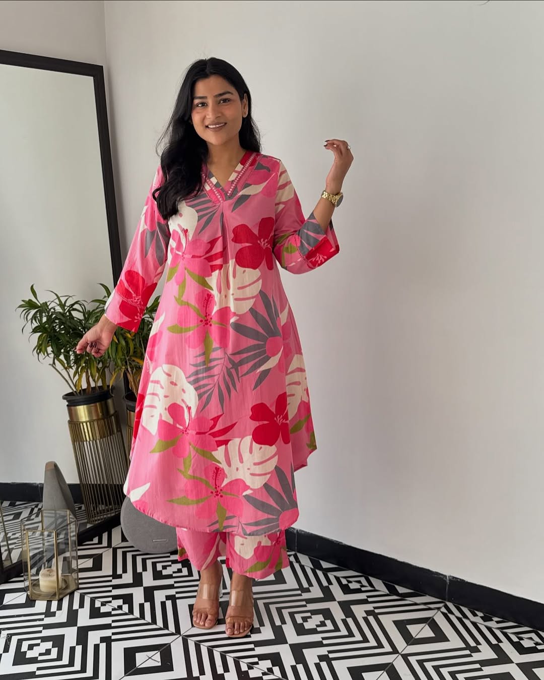 Designer Multicolor Embroidered Co-ord Set