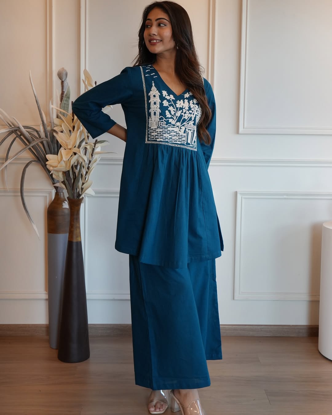 Premium Designer Embroidered Co-ord Set
