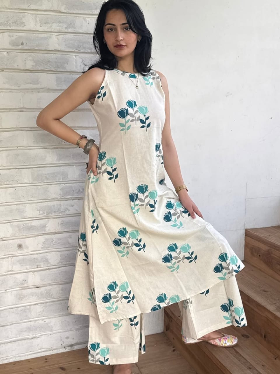 Floral A-Line Printed Co-ord Set