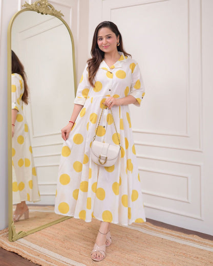 Light Polka Dots Cotton Dress