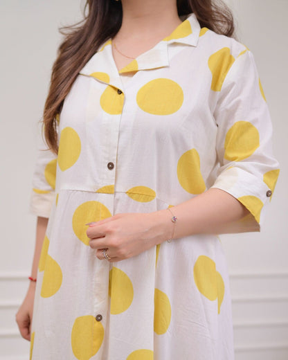 Light Polka Dots Cotton Dress