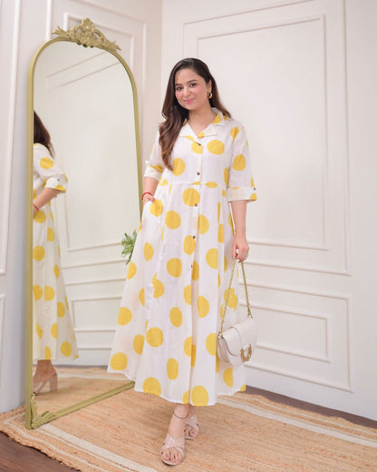 Light Polka Dots Cotton Dress