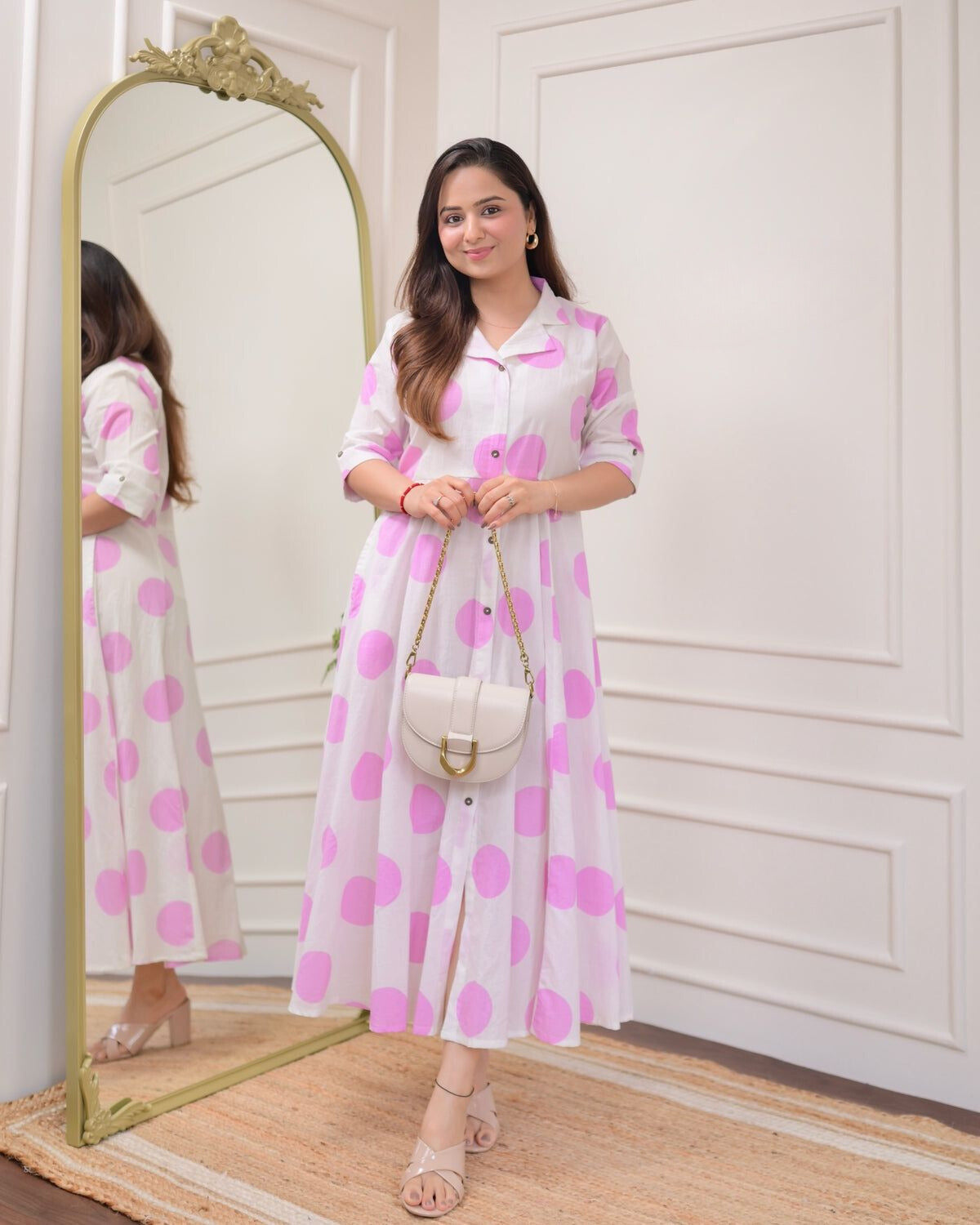 Light Polka Dots Cotton Dress