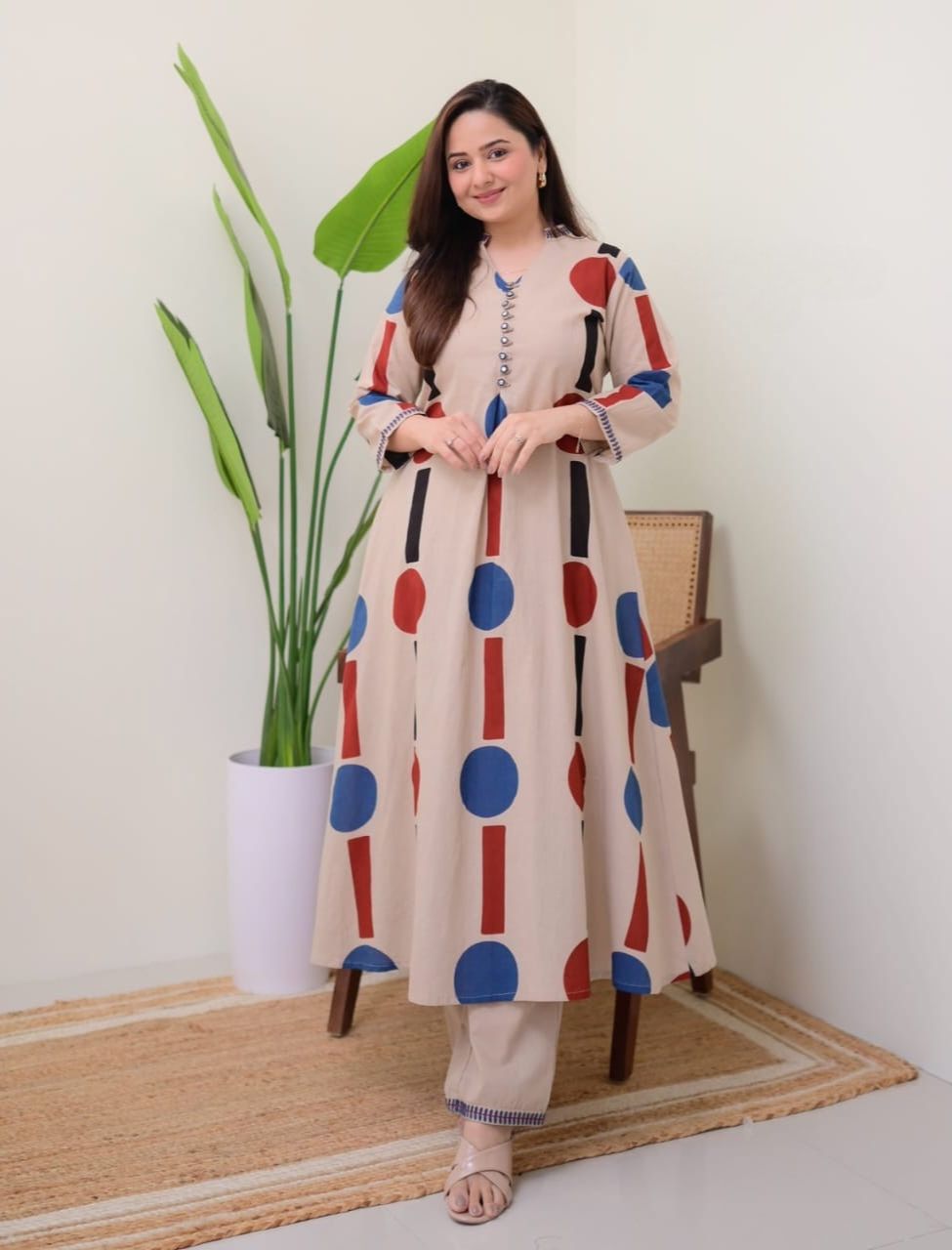Elegant Trendy Embroidered Co-ord Set