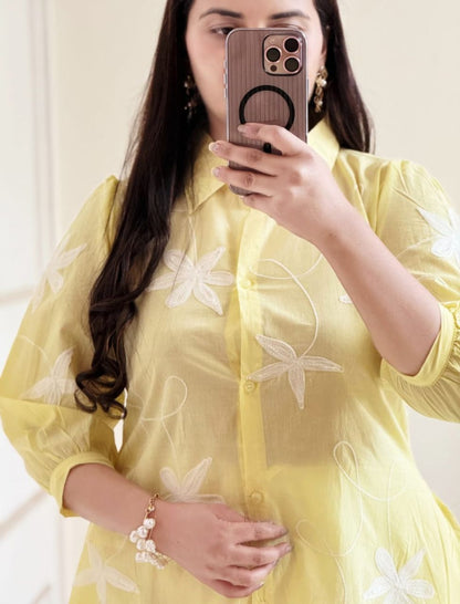 Elegant Designer Embroidered Co-ord Set
