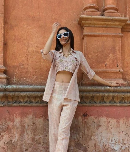 Hand-block printed craft co-ord set