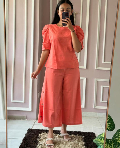 Stylish Chic Embroidered Co-ord Set