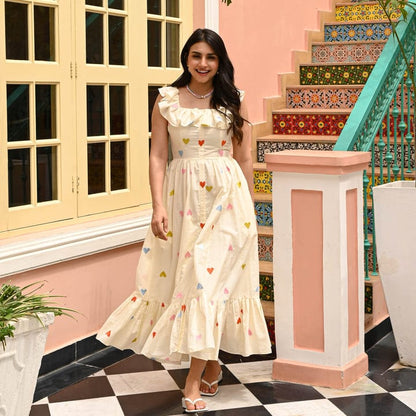 Beautiful Whimsical Printed Dress