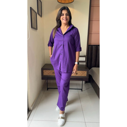 Premium Classy Solid Co-ord Set