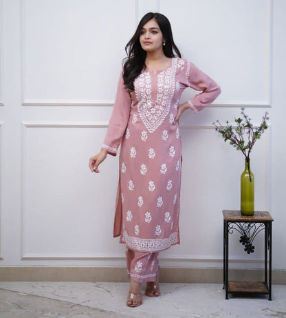 Beautiful Classy Embroidered Co-ord Set