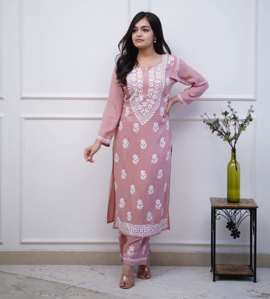 Beautiful Classy Embroidered Co-ord Set