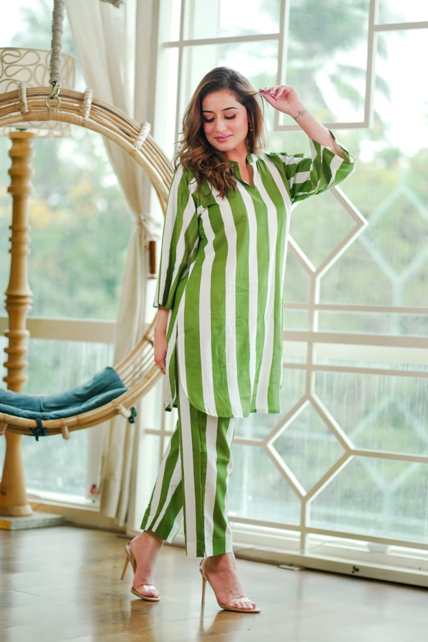 Classy Casual Stripe Co-ord Set