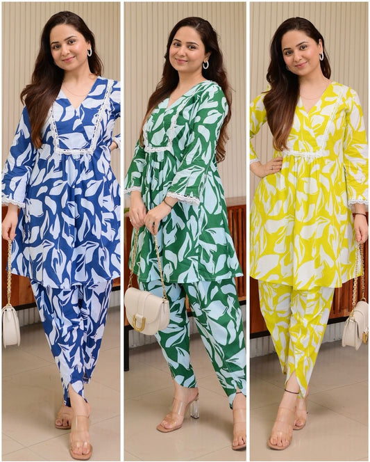 Designer Floral Embroidered Co-ord Set