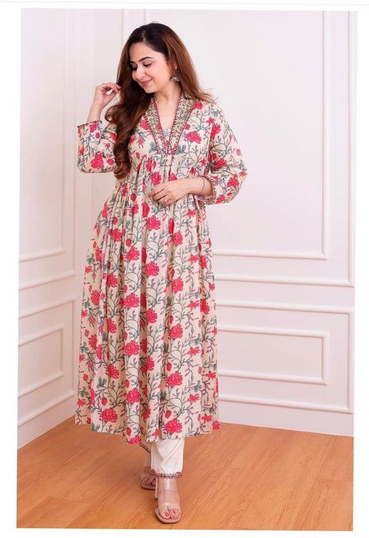 Elegant Aliya Cut Printed Co-ord Set