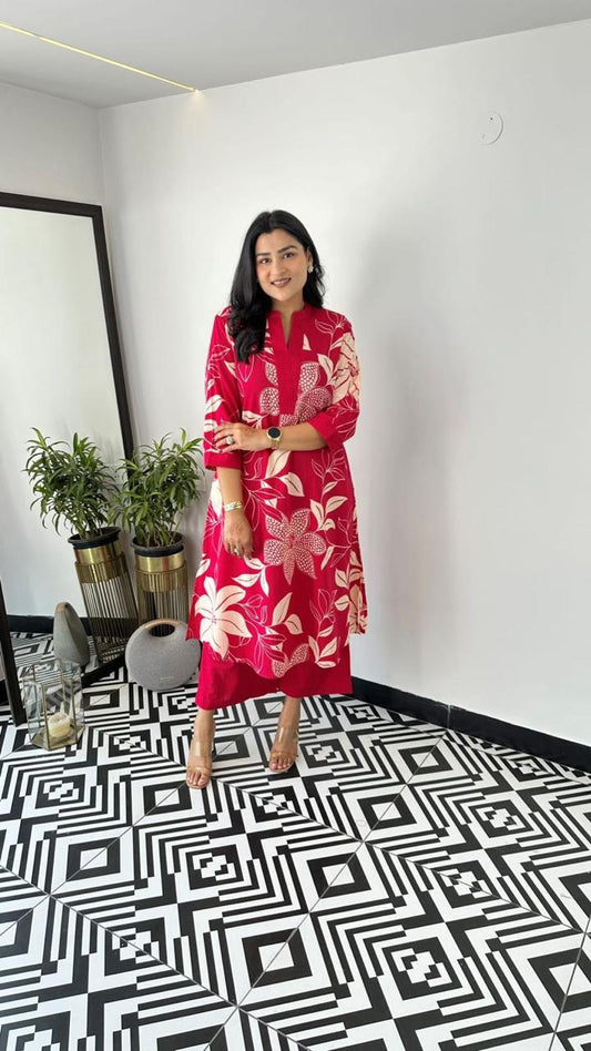 Elegant Floral Printed Co-ord Set