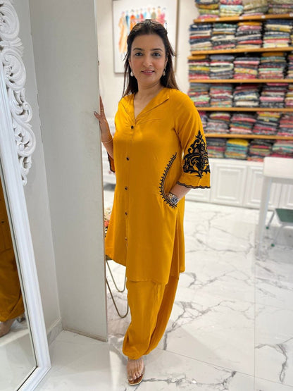 Elegant Heavy Embroidered Co-ord Set
