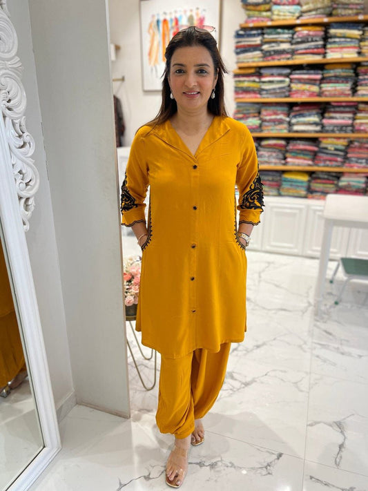 Elegant Heavy Embroidered Co-ord Set