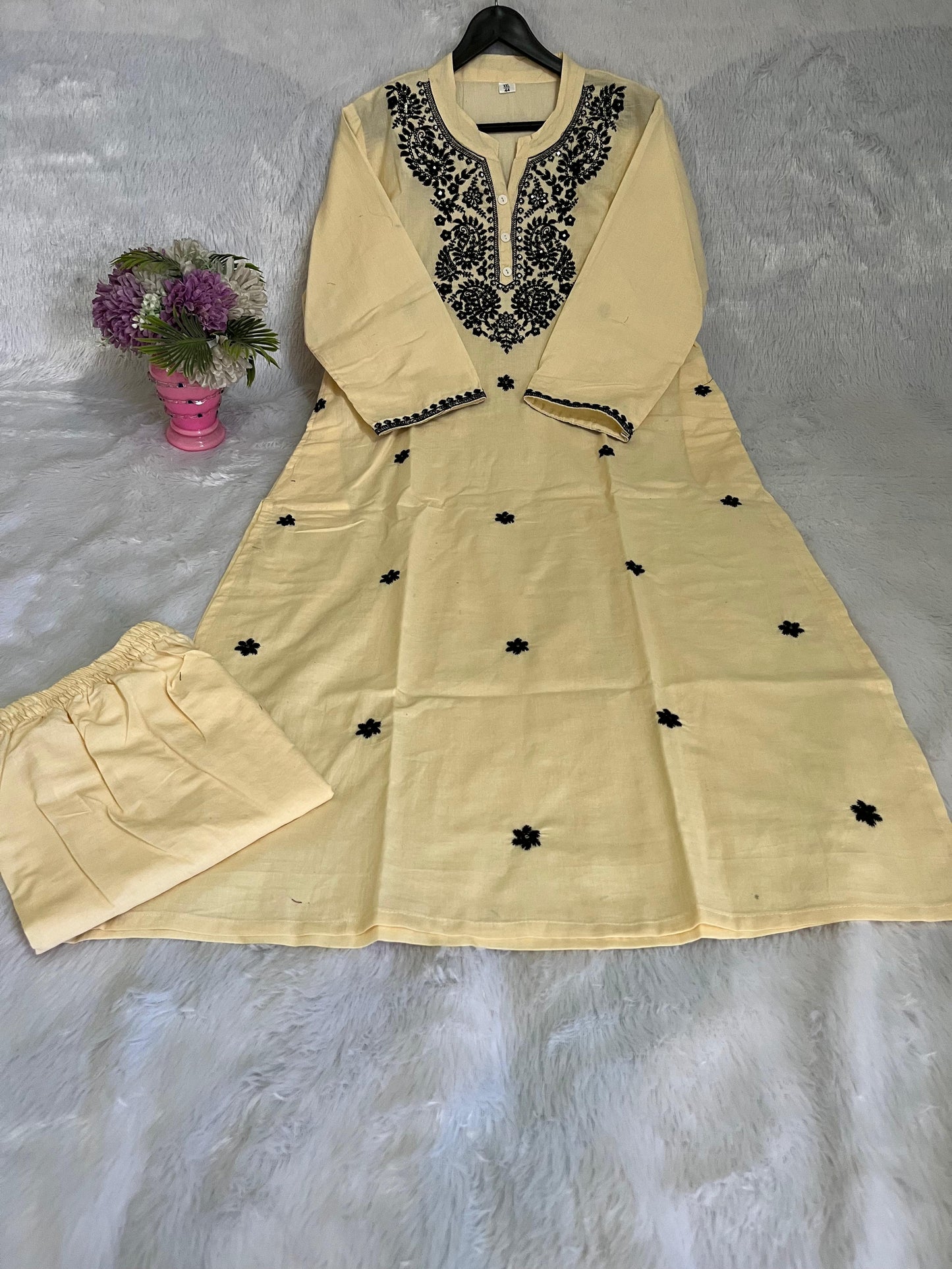 Beautiful Floral Embroidered Co-ord Set