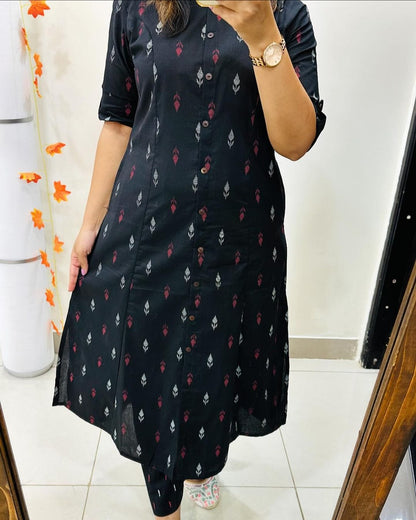 Elegant A-Line Printed Co-ord Set