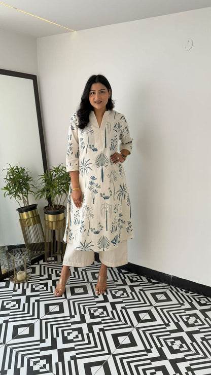 Elegant Classy Printed Co-ord Set