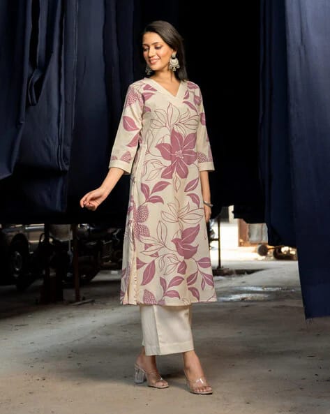 Elegant Floral Designer Co-ord Set