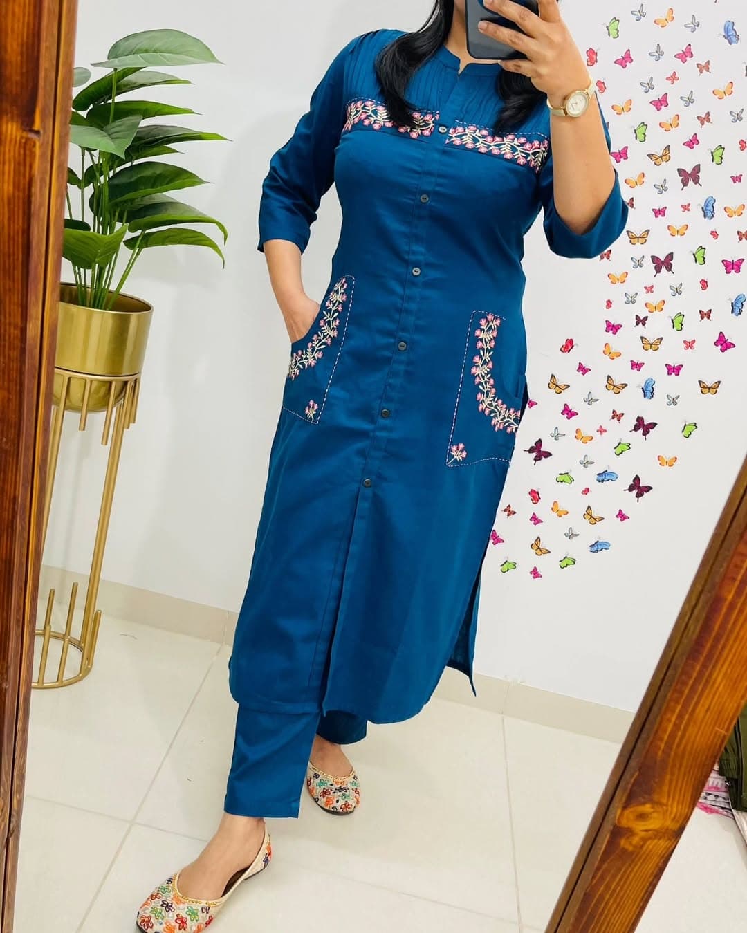 Elegant Classy Embroidered Co-ord Set