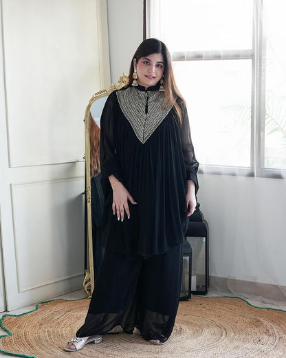 Classic Embroidered Kaftan Co-ord Set